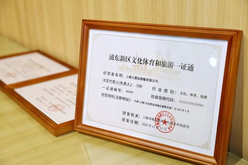 浦东新区首推文体旅“一证通” 放宽市场准入，登记注册迈入新时代